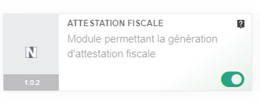 Module attestations fiscales pour Dolibarr