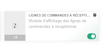 Module Dolibarr lignes de commandes à réceptionner